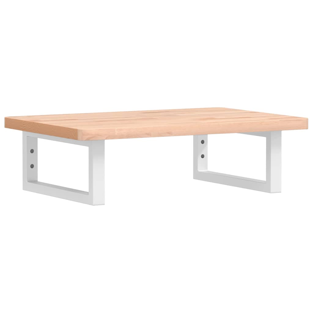 badeværelseshylde stål og massivt bøgetræ