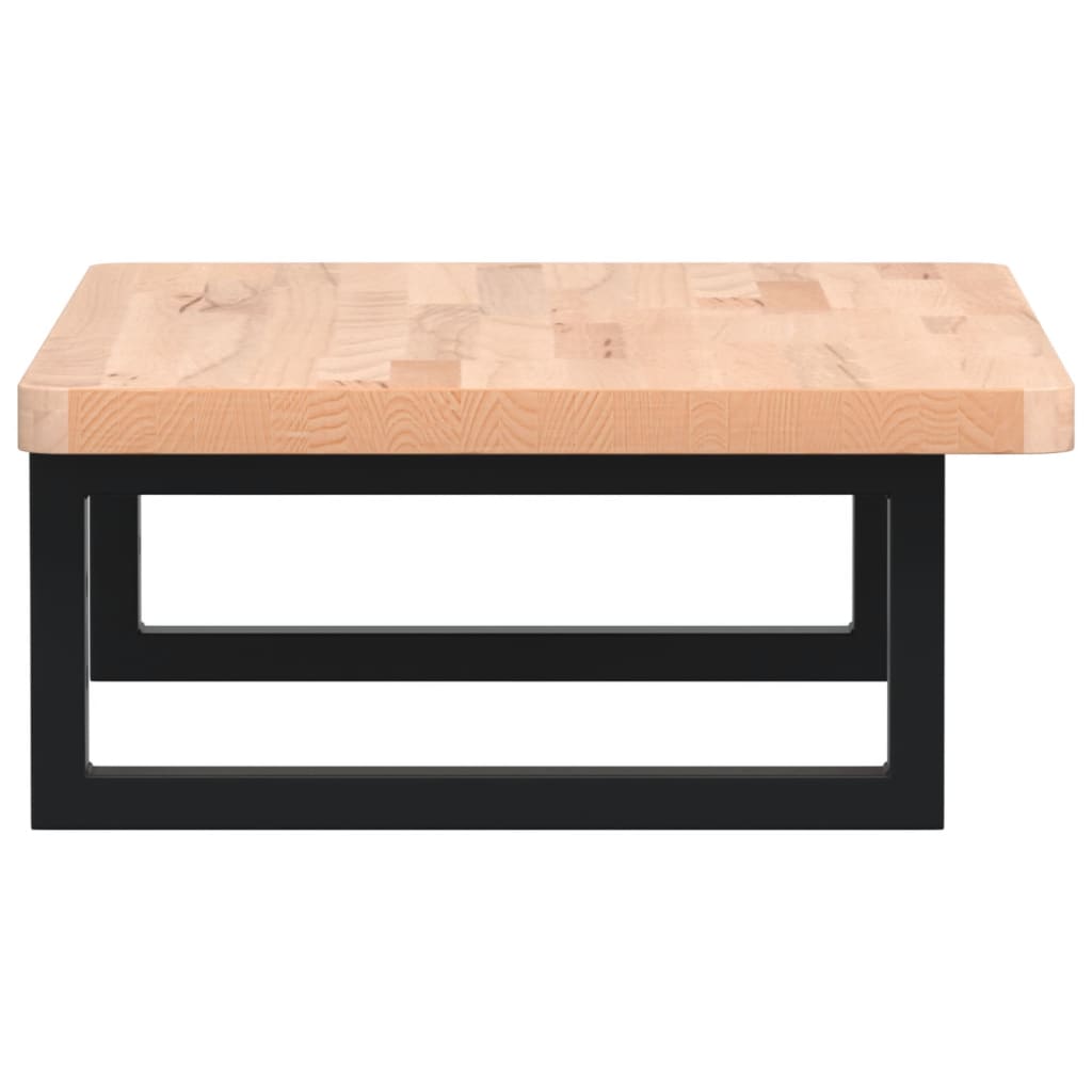 badeværelseshylde stål og massivt bøgetræ