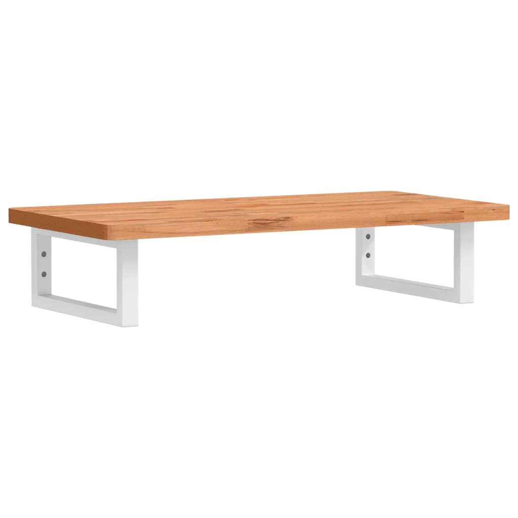 badeværelseshylde stål og massivt bøgetræ