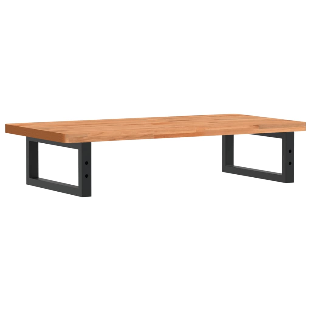 badeværelseshylde stål og massivt bøgetræ