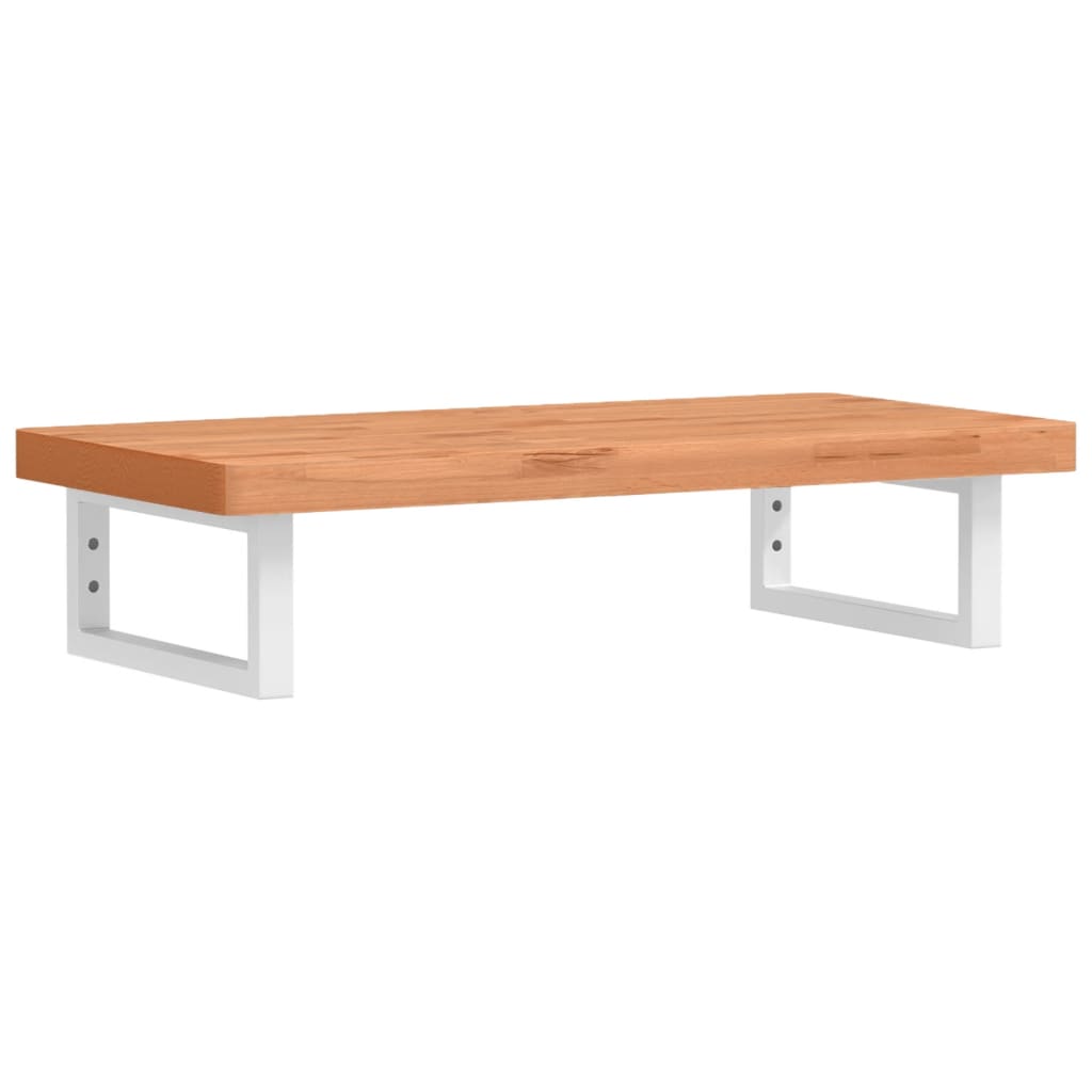 badeværelseshylde stål og massivt bøgetræ