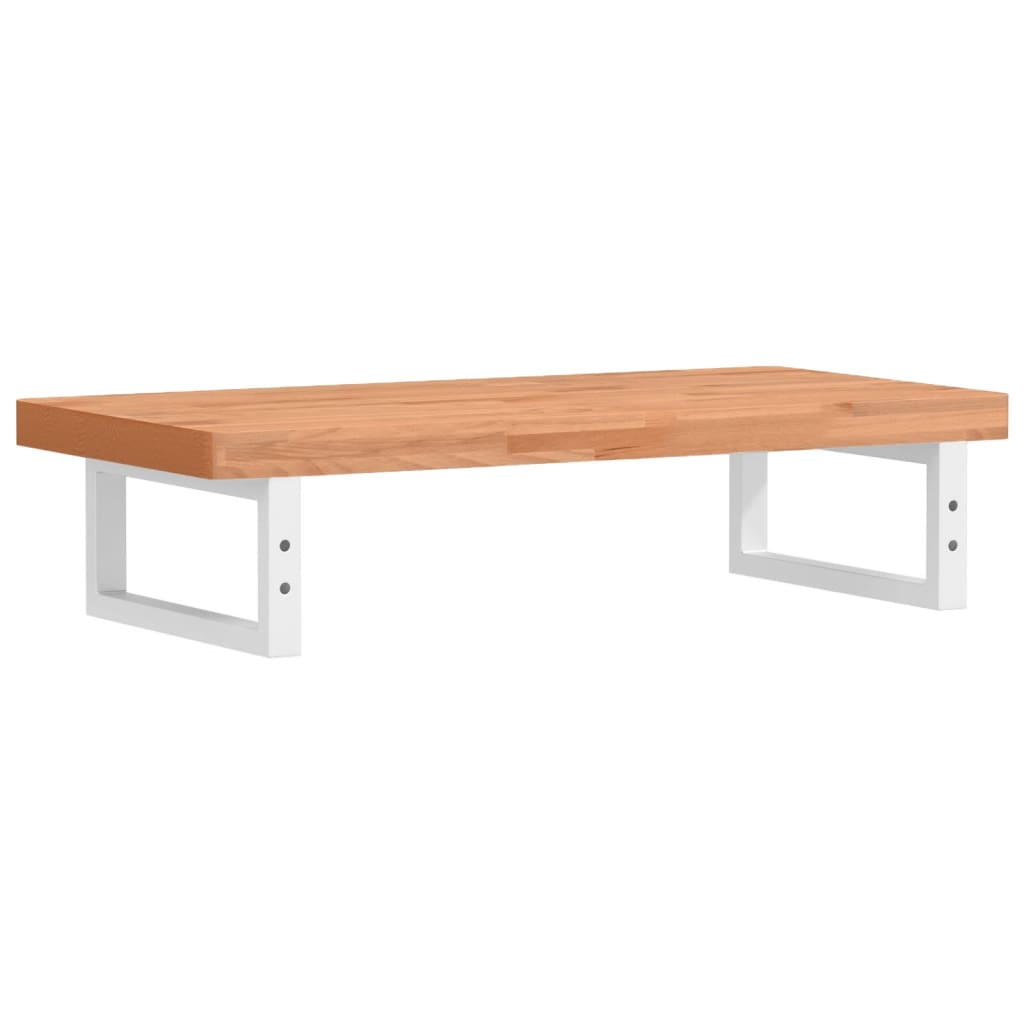 badeværelseshylde stål og massivt bøgetræ