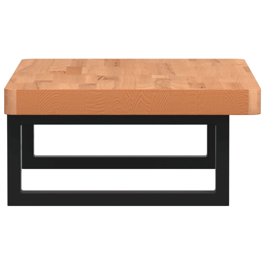 badeværelseshylde stål og massivt bøgetræ