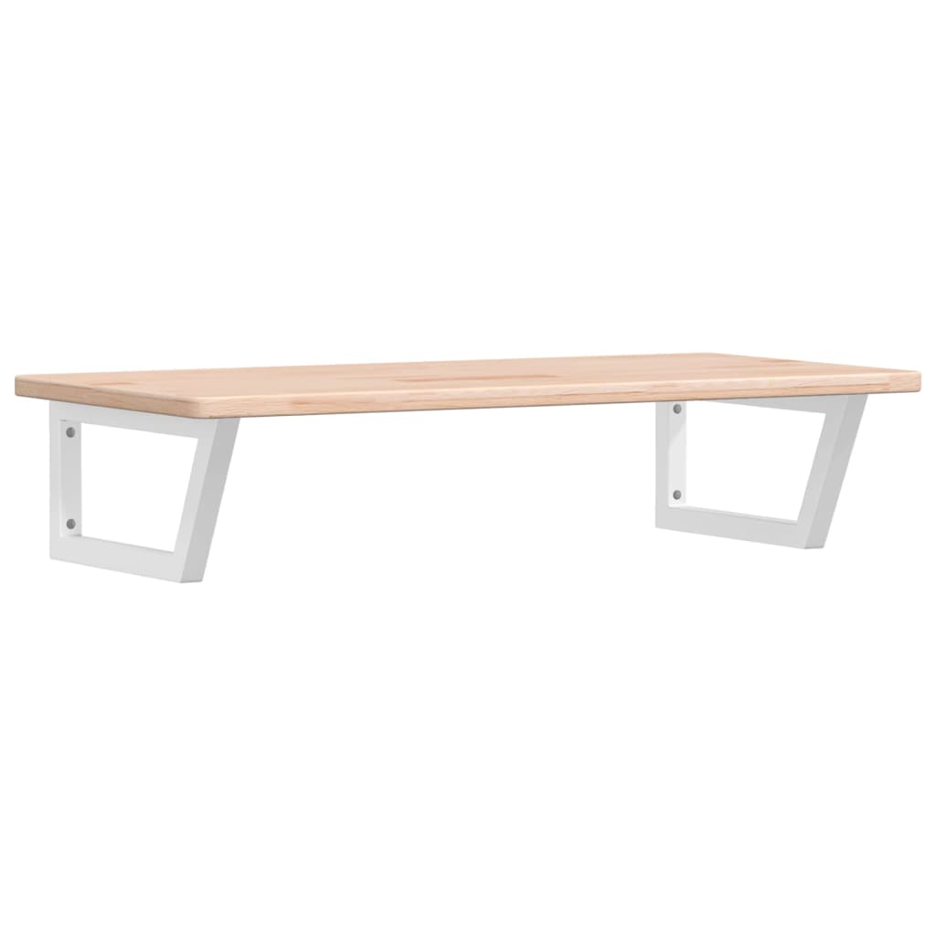 badeværelseshylde stål og massivt egetræ