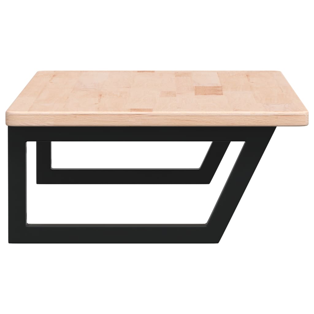 badeværelseshylde stål og massivt egetræ