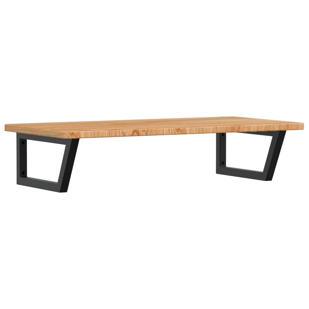 badeværelseshylde stål og massivt egetræ