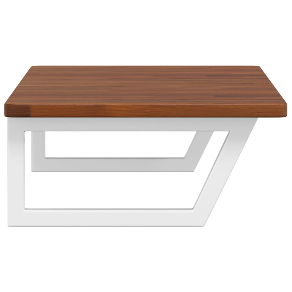 badeværelseshylde stål og massivt egetræ