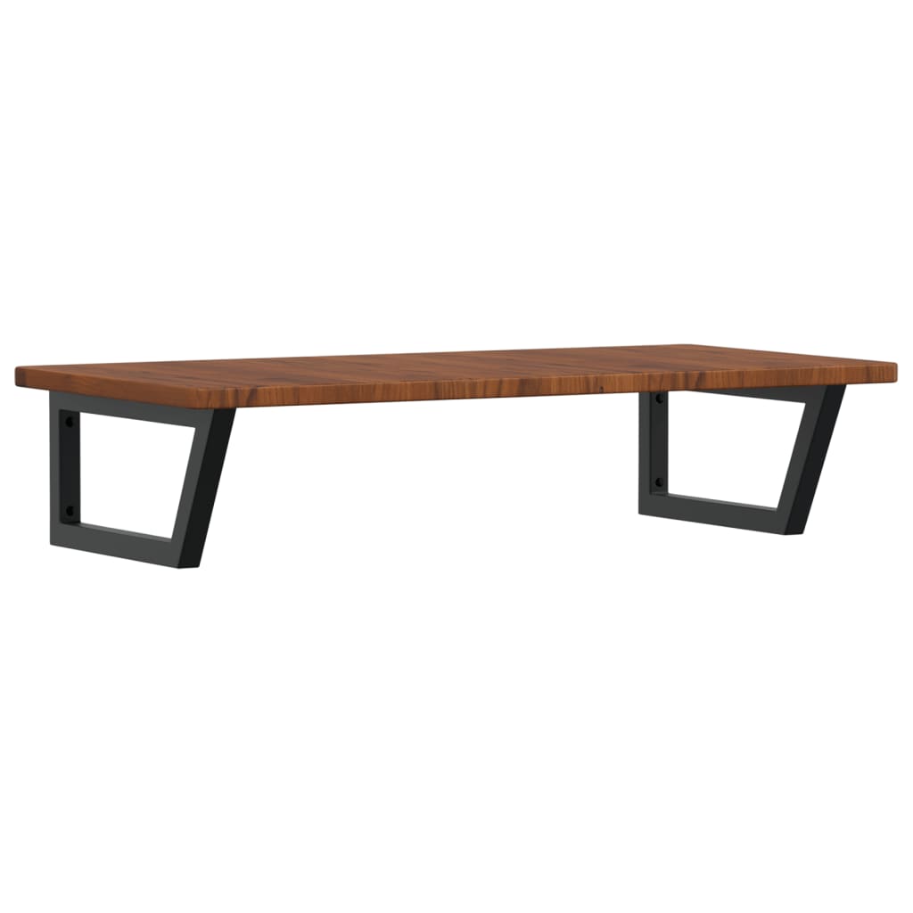 badeværelseshylde stål og massivt egetræ