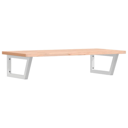 badeværelseshylde stål og massivt bøgetræ