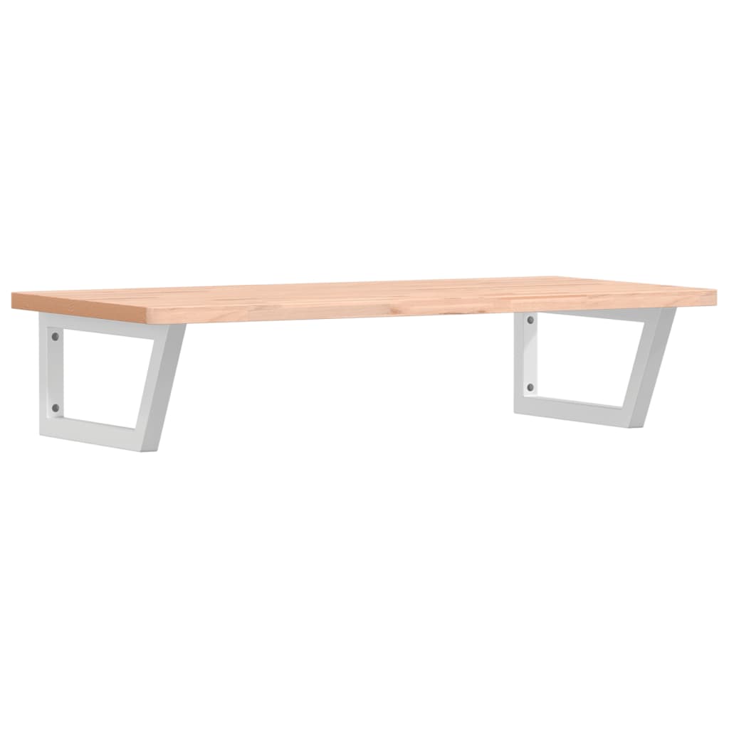 badeværelseshylde stål og massivt bøgetræ