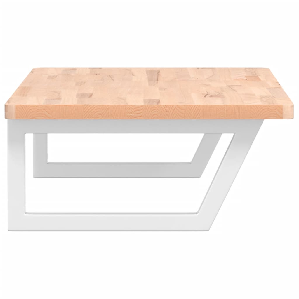 badeværelseshylde stål og massivt bøgetræ