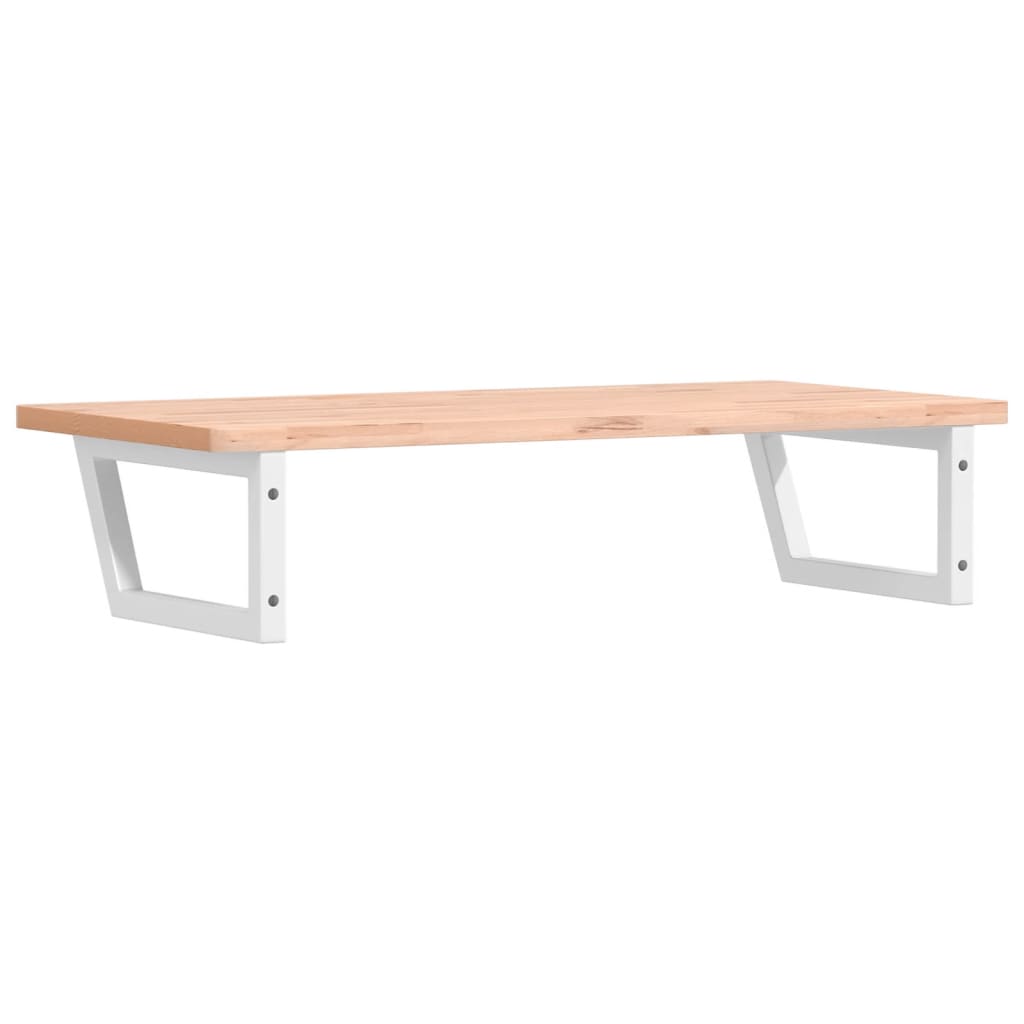 badeværelseshylde stål og massivt bøgetræ