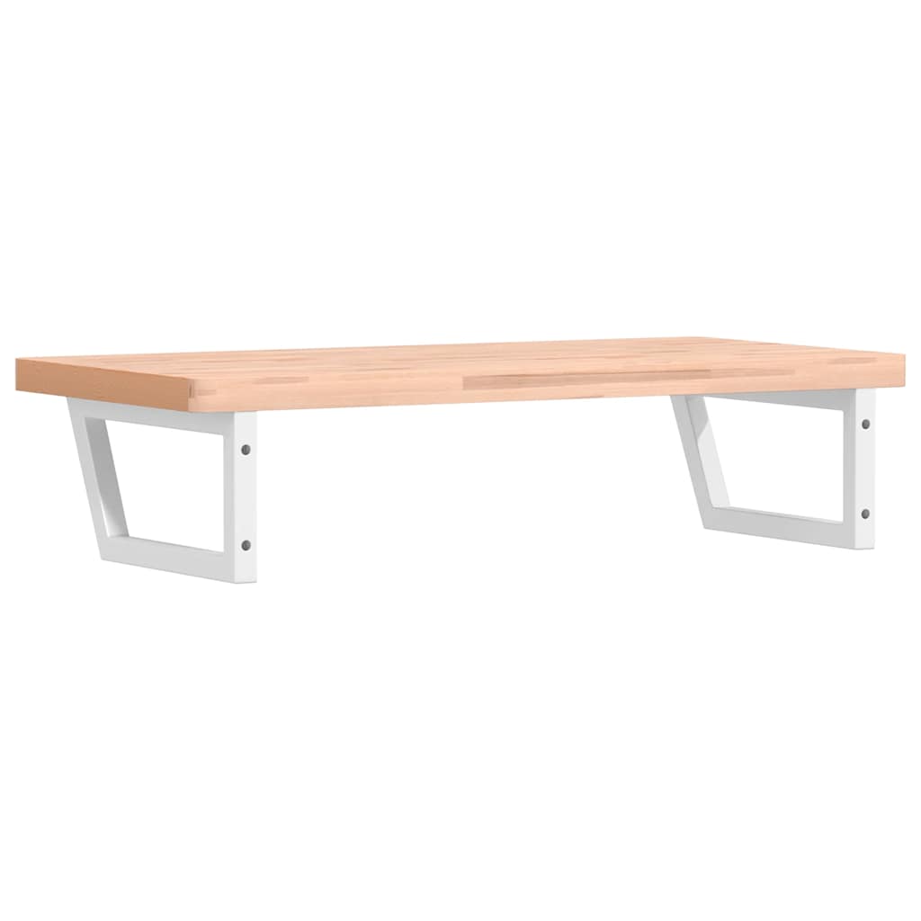 badeværelseshylde stål og massivt bøgetræ