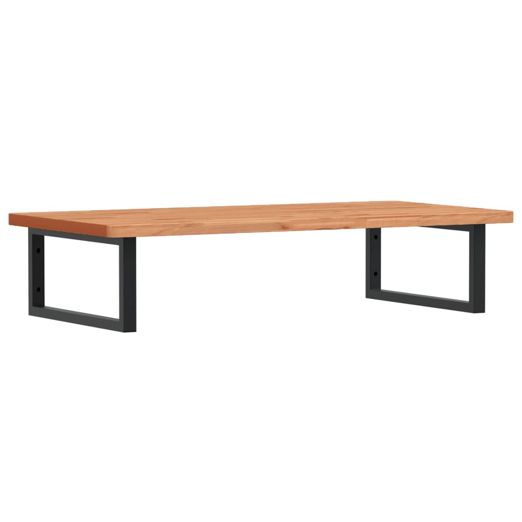 badeværelseshylde stål og massivt bøgetræ