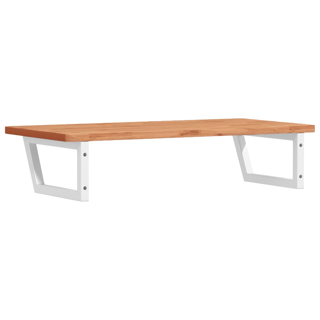 badeværelseshylde stål og massivt bøgetræ