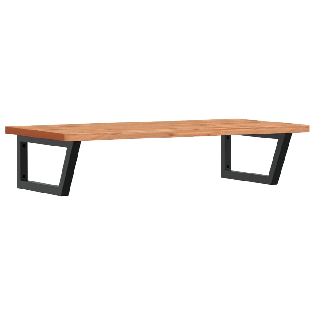 badeværelseshylde stål og massivt bøgetræ