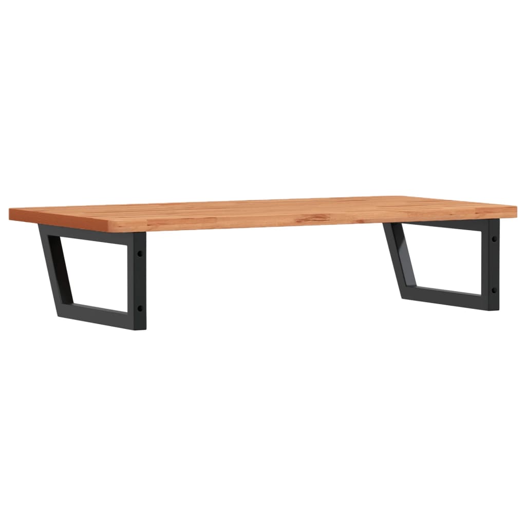 badeværelseshylde stål og massivt bøgetræ