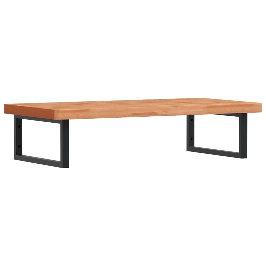 badeværelseshylde stål og massivt bøgetræ