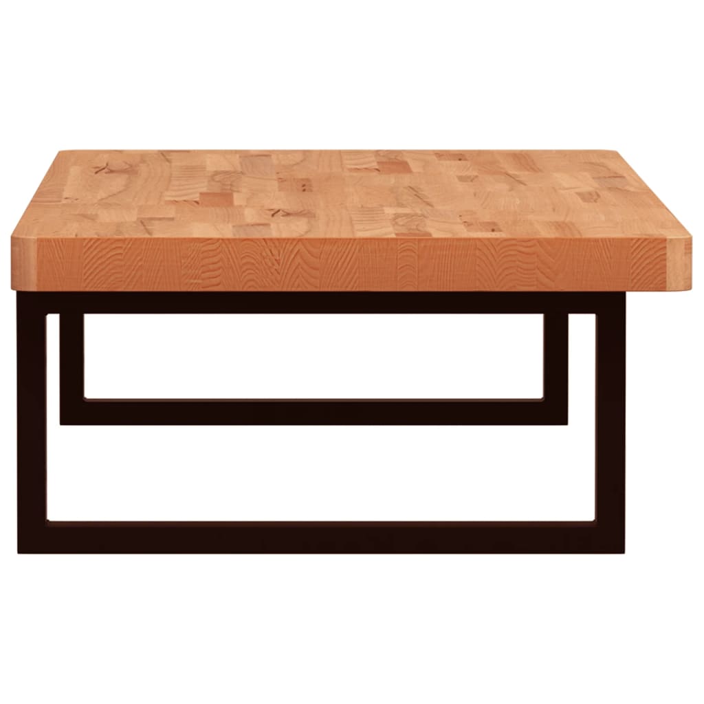 badeværelseshylde stål og massivt bøgetræ