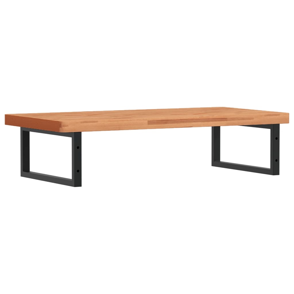 badeværelseshylde stål og massivt bøgetræ