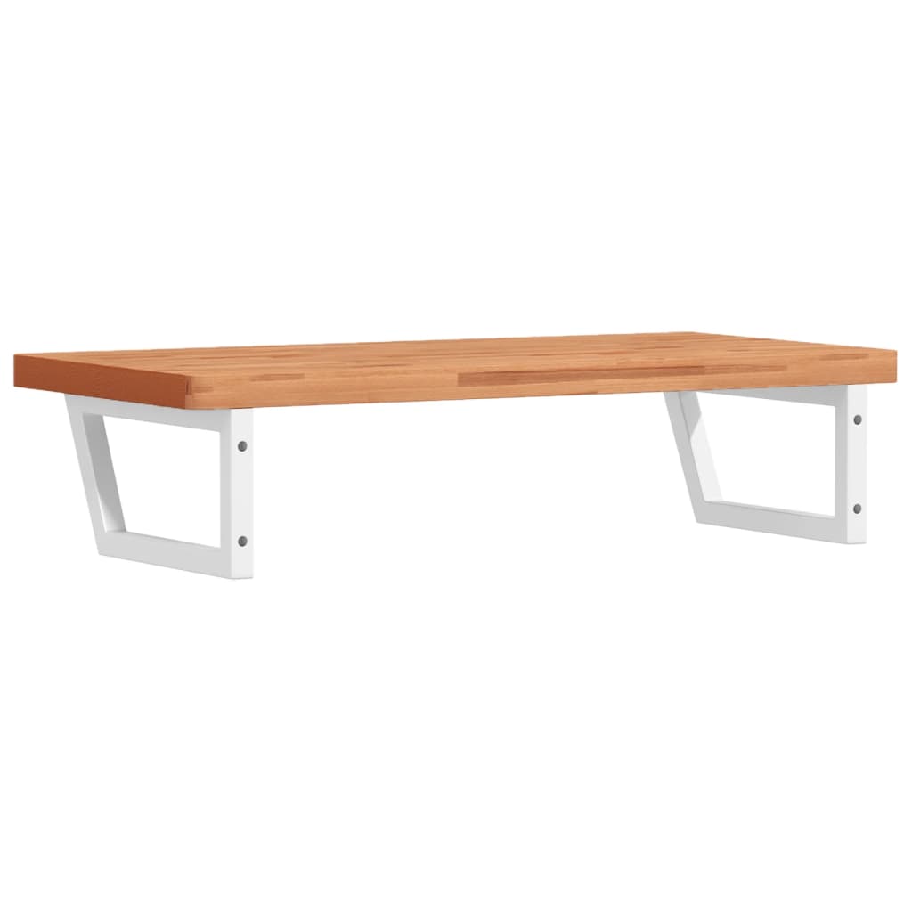 badeværelseshylde stål og massivt bøgetræ