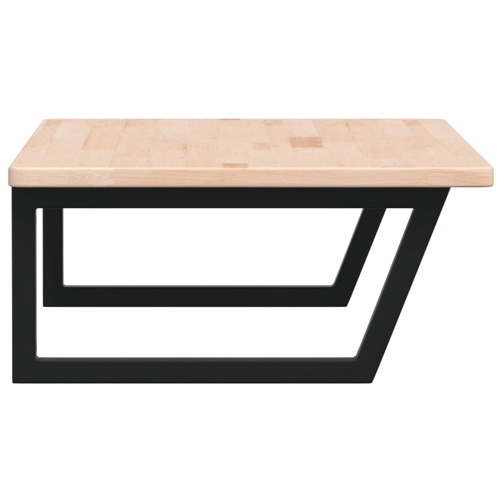 badeværelseshylde stål og massivt egetræ