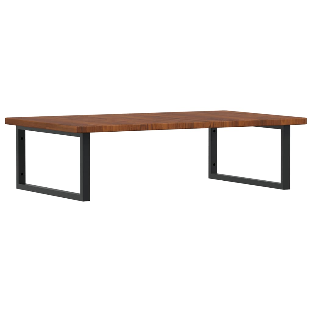 badeværelseshylde stål og massivt egetræ