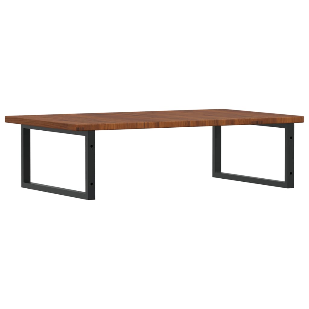 badeværelseshylde stål og massivt egetræ