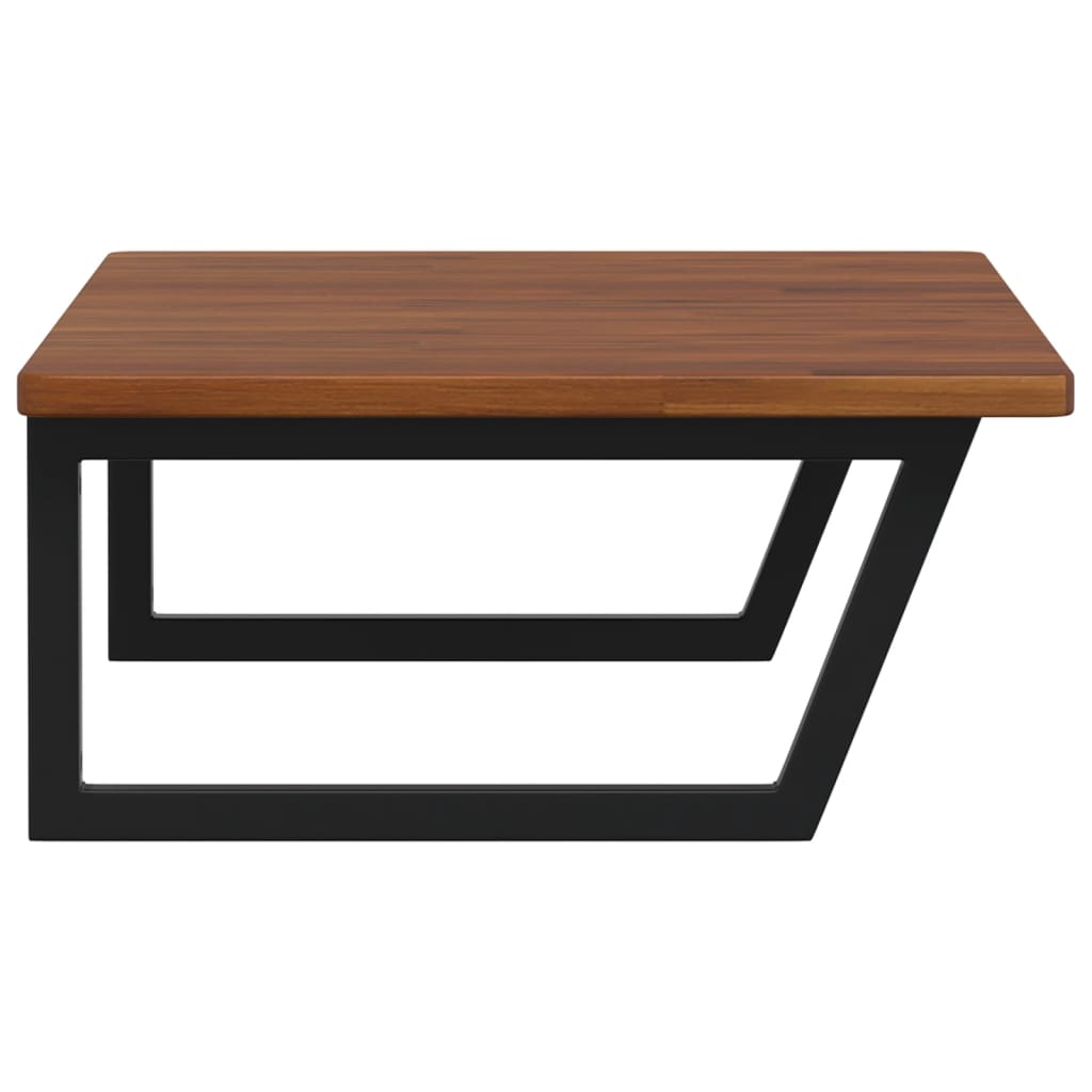 badeværelseshylde stål og massivt egetræ