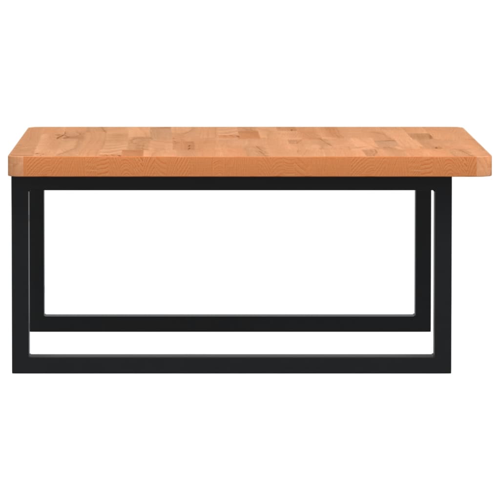 badeværelseshylde stål og massivt bøgetræ