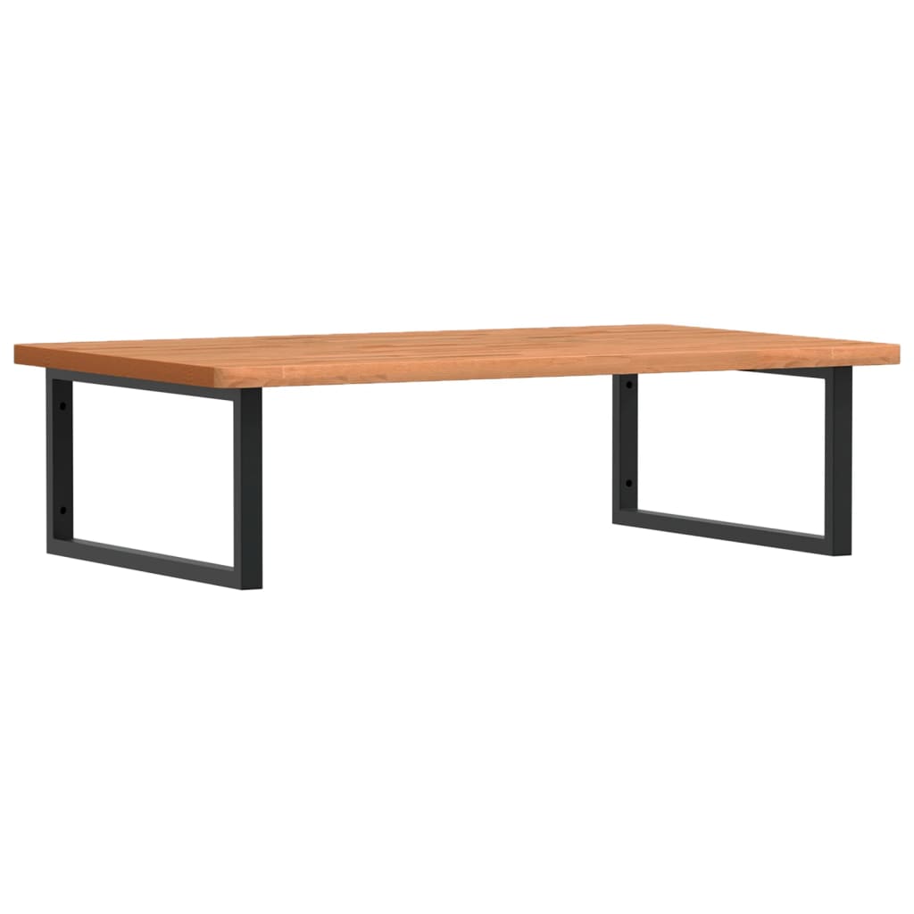 badeværelseshylde stål og massivt bøgetræ