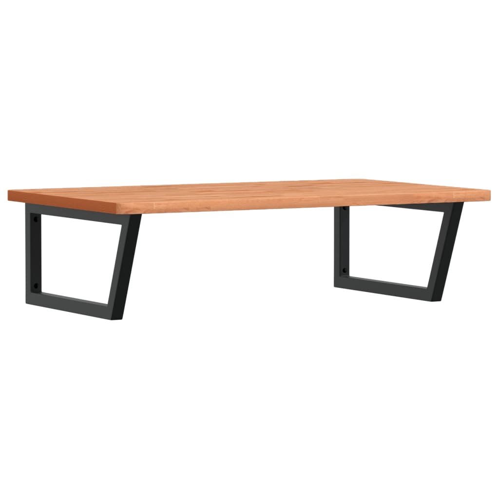 badeværelseshylde stål og massivt bøgetræ