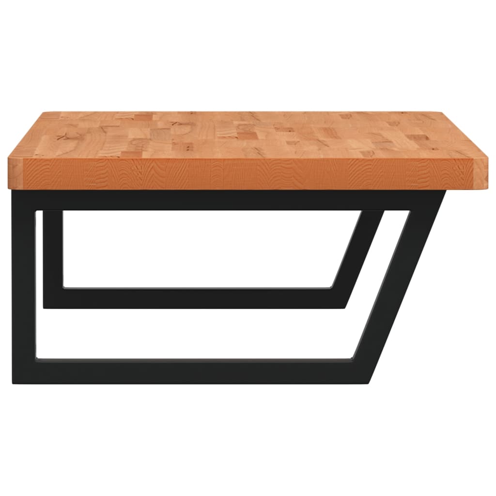 badeværelseshylde stål og massivt bøgetræ