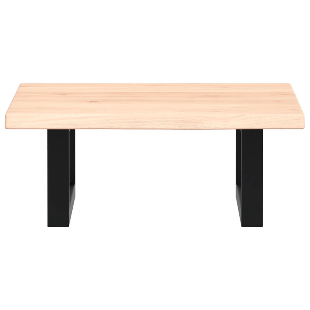 badeværelseshylde stål og massivt egetræ