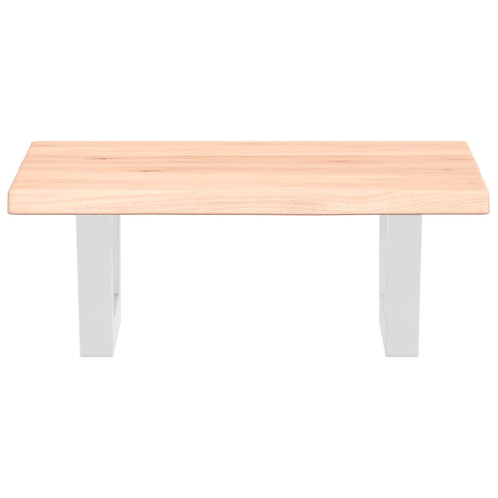 badeværelseshylde stål og massivt egetræ