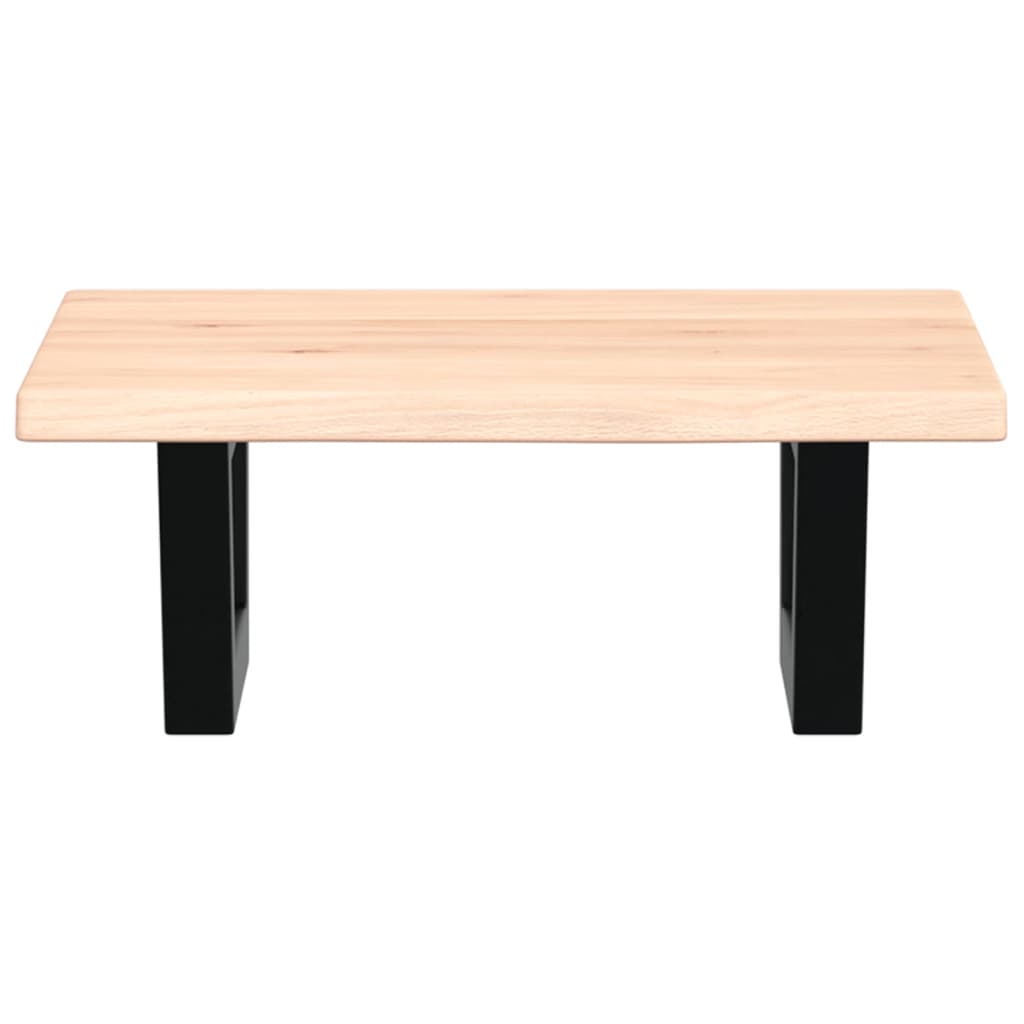 badeværelseshylde stål og massivt egetræ