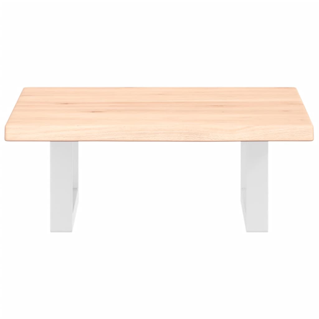 badeværelseshylde stål og massivt egetræ