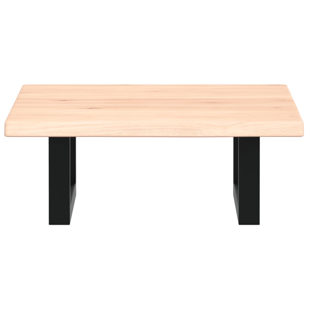 badeværelseshylde stål og massivt egetræ