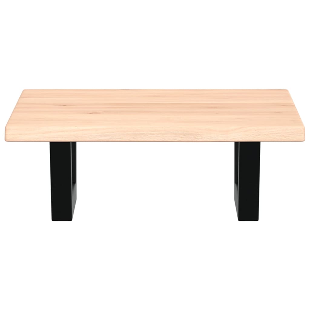 badeværelseshylde stål og massivt egetræ