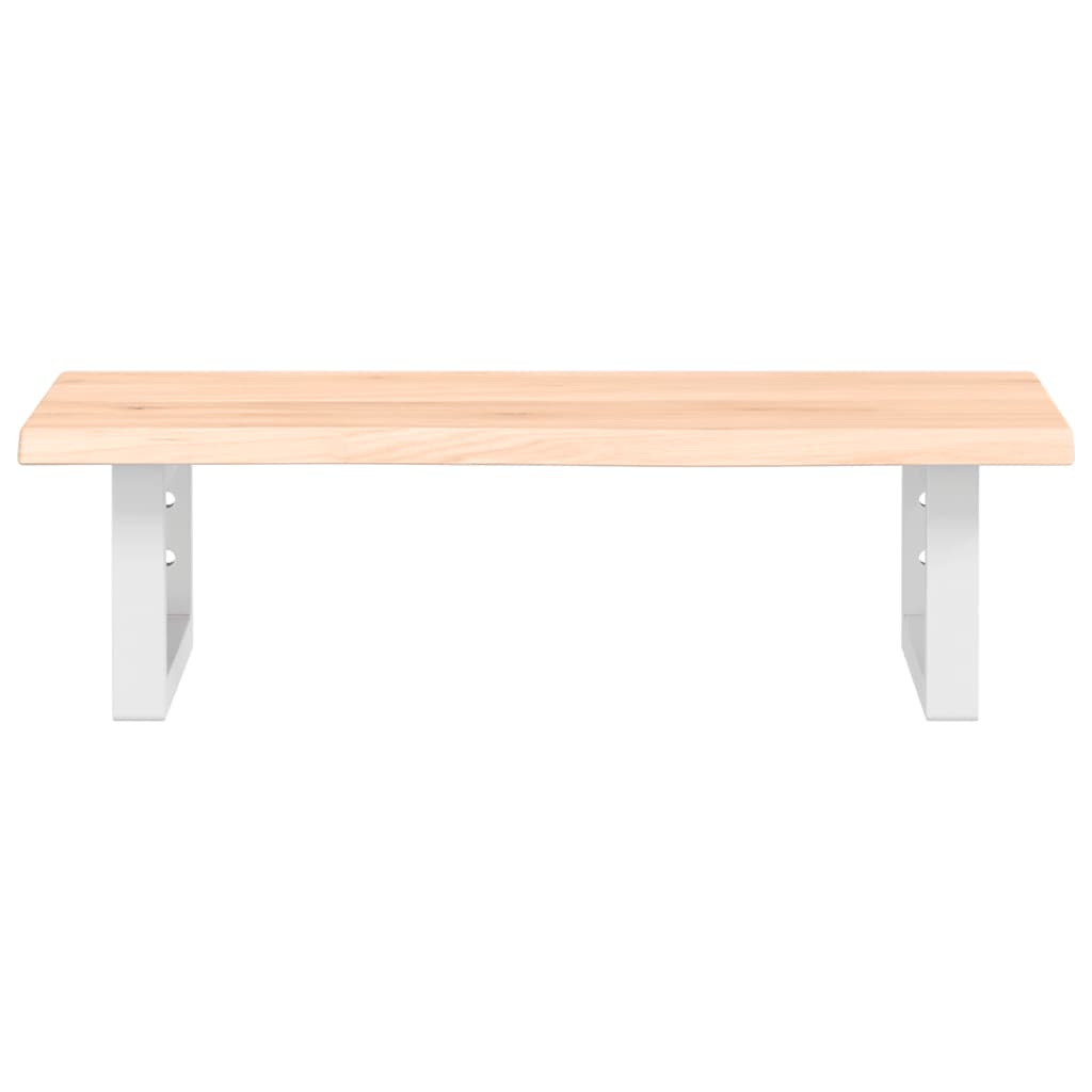 badeværelseshylde stål og massivt egetræ