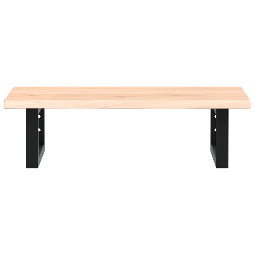 badeværelseshylde stål og massivt egetræ