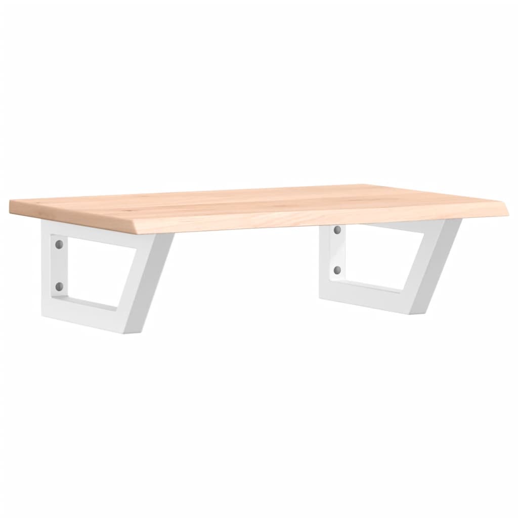 badeværelseshylde stål og massivt egetræ