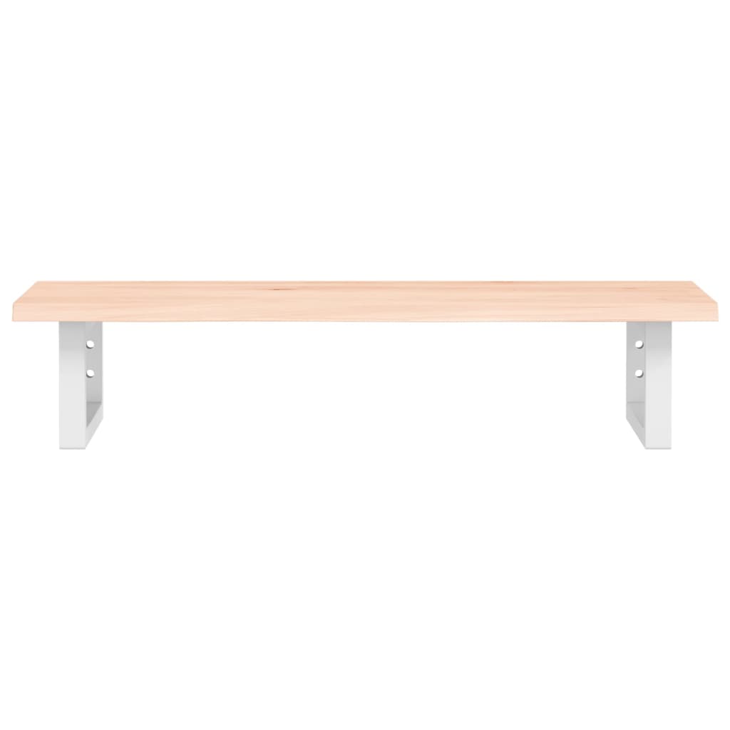 badeværelseshylde stål og massivt egetræ