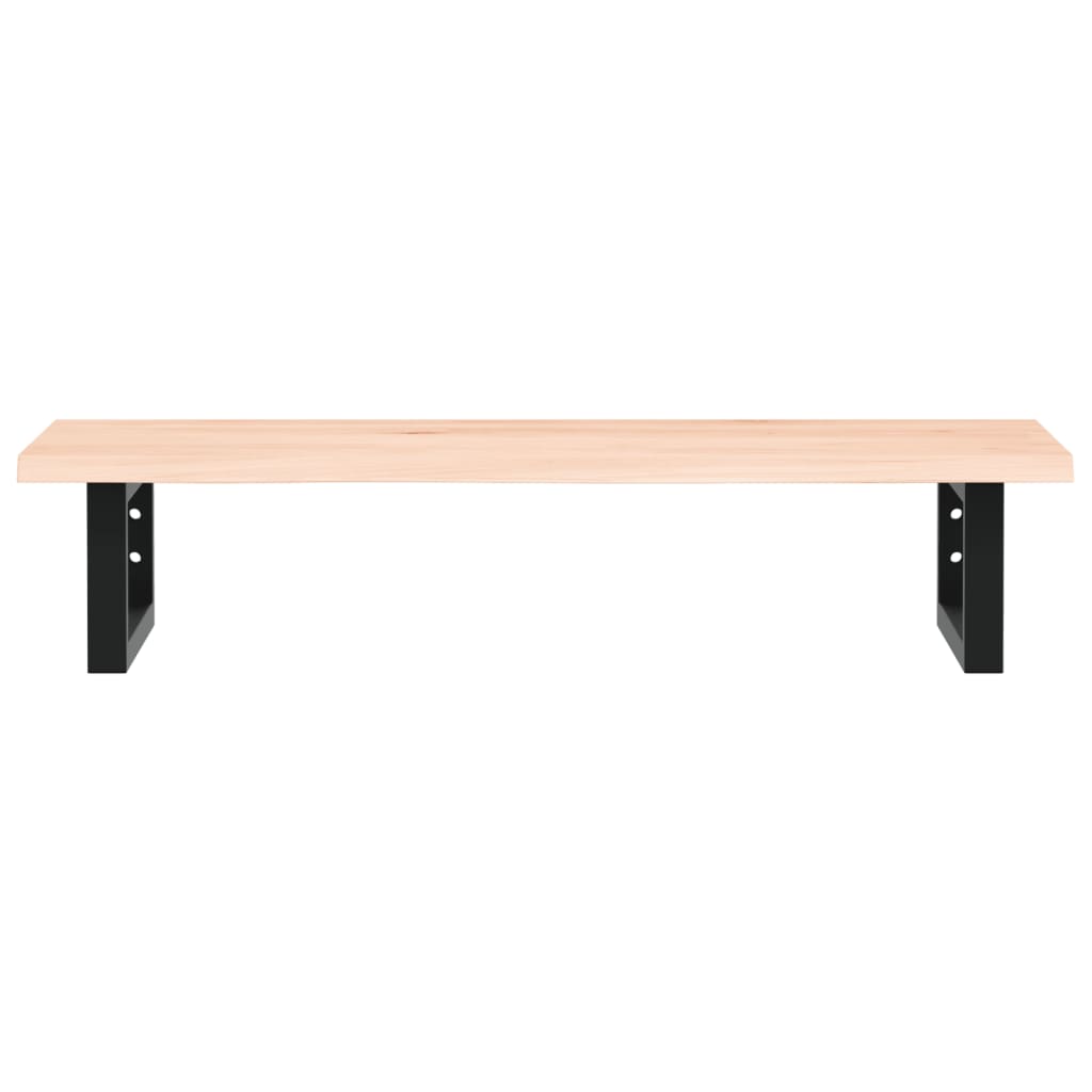 badeværelseshylde stål og massivt egetræ