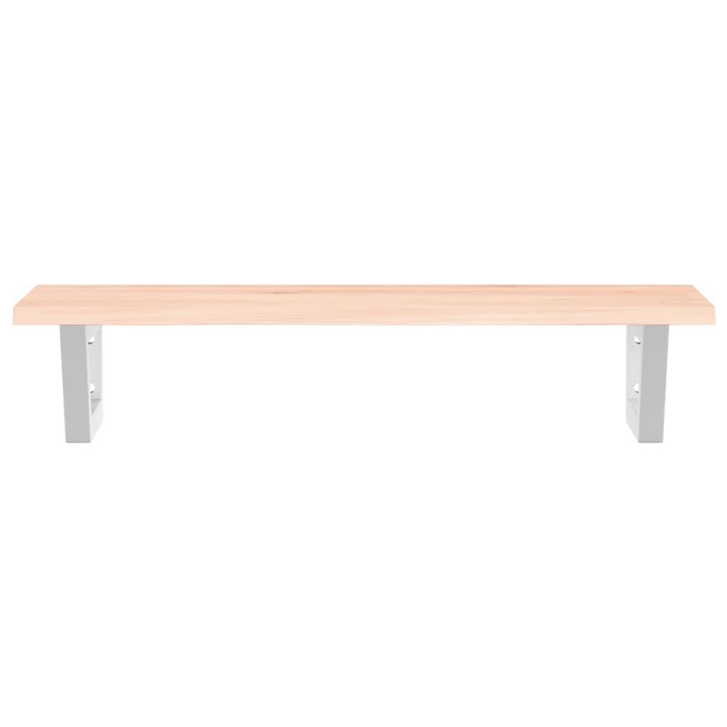 badeværelseshylde stål og massivt egetræ