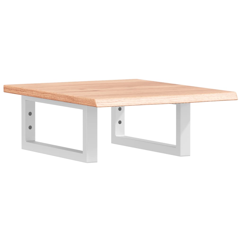 badeværelseshylde stål og massivt egetræ