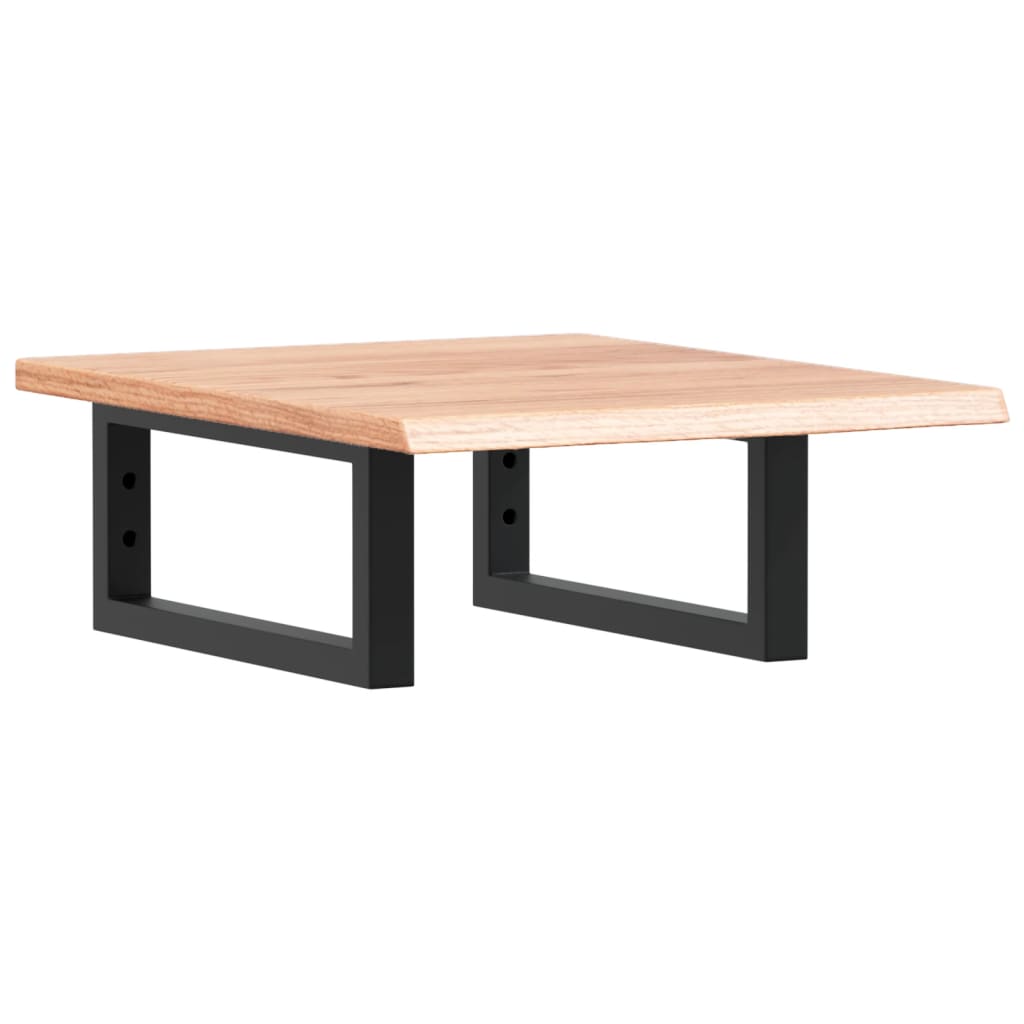 badeværelseshylde stål og massivt egetræ