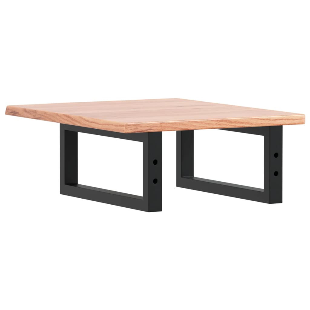 badeværelseshylde stål og massivt egetræ