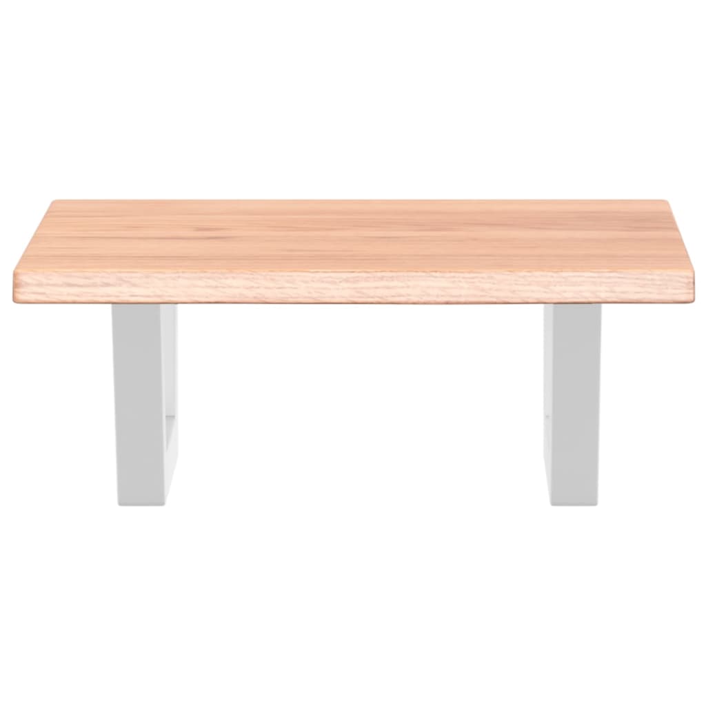 badeværelseshylde stål og massivt egetræ