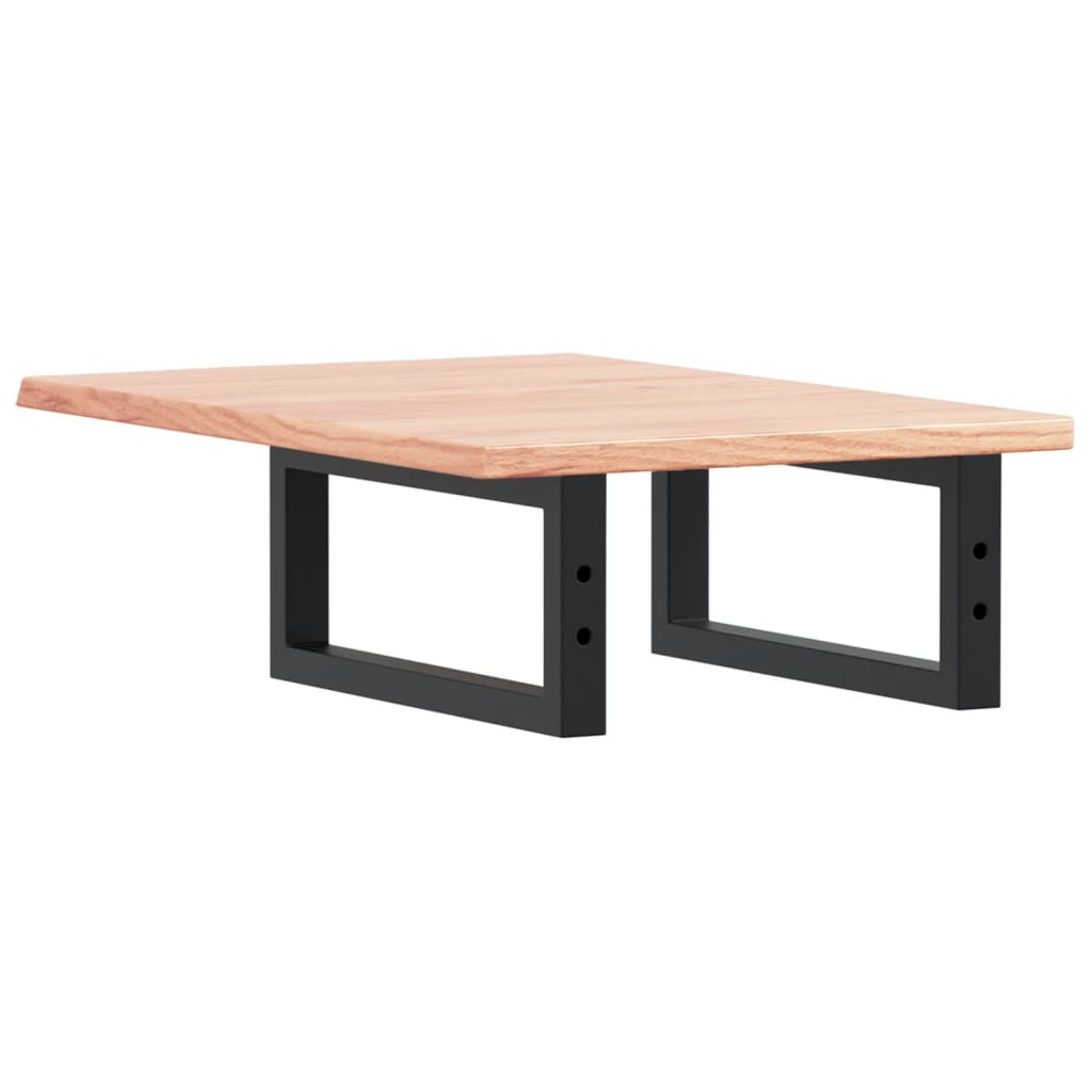 badeværelseshylde stål og massivt egetræ